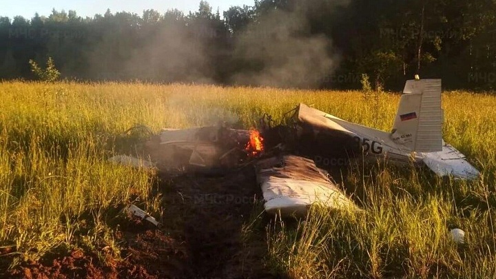 В Подмосковье при крушении легкомоторного самолета погибли два человека